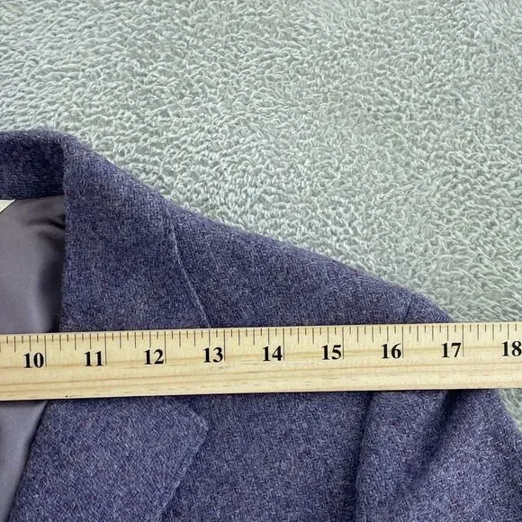 Vntg J.G. Hook Womens Wool Blazer Jacket Size 12 Purple With Gold Buttons 2619 - Picture 7 of 10